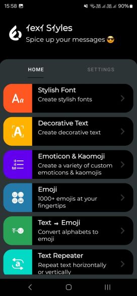 Text Styles app